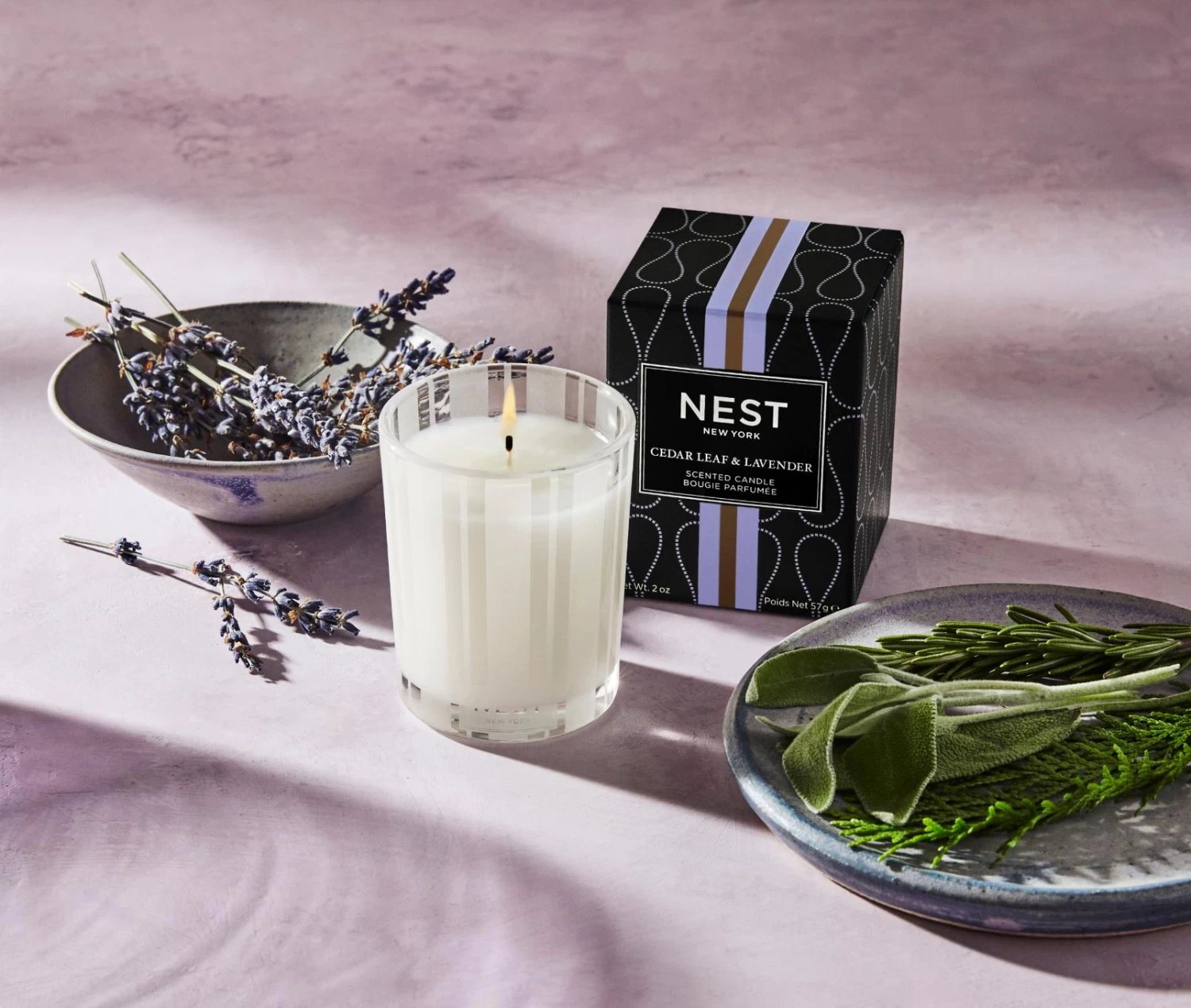 Cedar Leaf & Lavender Votive Candle 4 Cedar Leaf & Lavender Votive Candle - Image 2