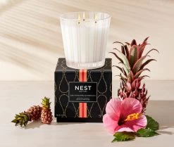 Red Pineapple & Hibiscus 3-Wick Candle -Candle Fragrance Shop NESTNY CORE RPH CAN 3W 3