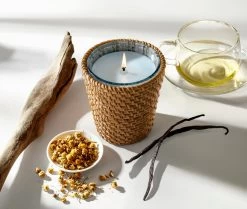 Rattan Driftwood & Chamomile Classic Candle -Candle Fragrance Shop NESTNY RATTAN WELL DC CAN CL 3