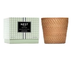 Rattan Wild Mint & Eucalyptus 3-Wick Candle
