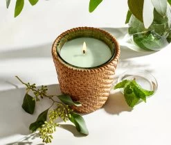 Rattan Wild Mint & Eucalyptus Classic Candle -Candle Fragrance Shop NESTNY RATTAN WELL ECS CAN CL 3