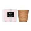 Rattan Himalayan Salt & Rosewater Classic Candle -Candle Fragrance Shop NESTNY RATTAN WELL HSR CAN CL 1 white background