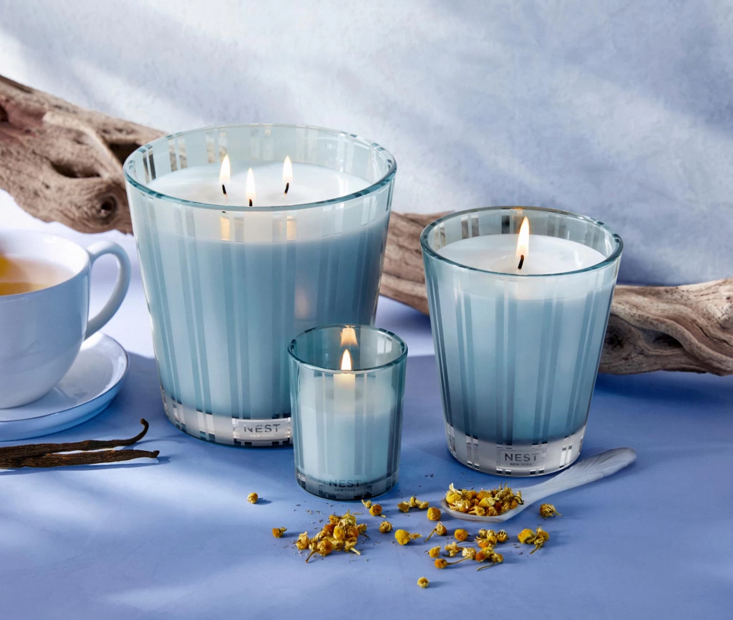 Driftwood & Chamomile Votive Candle 4 Driftwood & Chamomile Votive Candle - Image 2