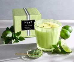 Lime Zest & Matcha 3-Wick Candle -Candle Fragrance Shop NESTNY WELL LZM CAN 3W 3