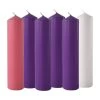 Advent Candles - 4 Purple, 1 Pink & 1 White -Candle Fragrance Shop advent candle set 4 purple 1 pink 1 white 296687