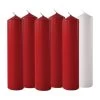 Advent Pillar Candles - 5 Red & 1 White -Candle Fragrance Shop advent pillar candles 5 red 1 white 482411