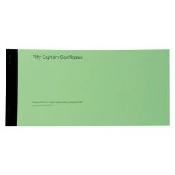 Baptism Certificates For Church Records