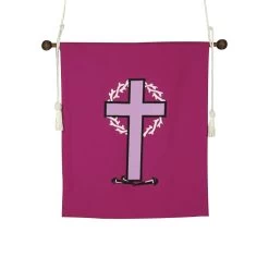 Cross & Thorns Hanging Banner