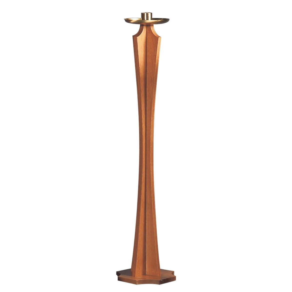 Drip Pan Oak Paschal Candlestick 4 Drip Pan Oak Paschal Candlestick - Image 3
