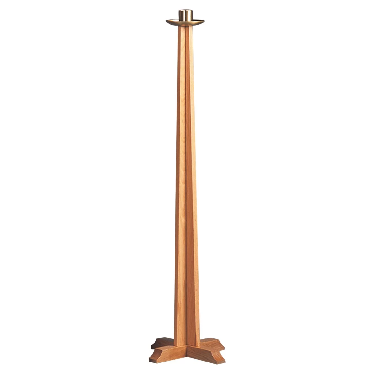 Drip Pan Oak Paschal Candlestick 3 Drip Pan Oak Paschal Candlestick - Image 2