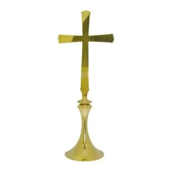 Modern Tapered Base Altar Cross