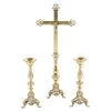 Ornate Altar Crucifix & Candlesticks Set -Candle Fragrance Shop ornate altar crucifix candlesticks set 685659