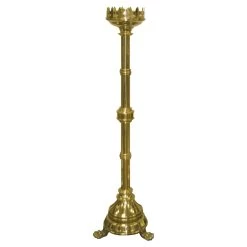 Plain Brass Paschal Candlestick -Candle Fragrance Shop plain brass paschal candlestick 931619