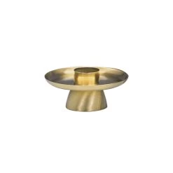 Simple Satin Brass Candlestick