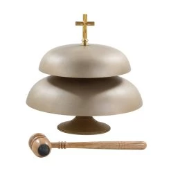 Tall Cross Satin Double Gong