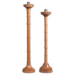 Turned Oak Paschal Candlestick